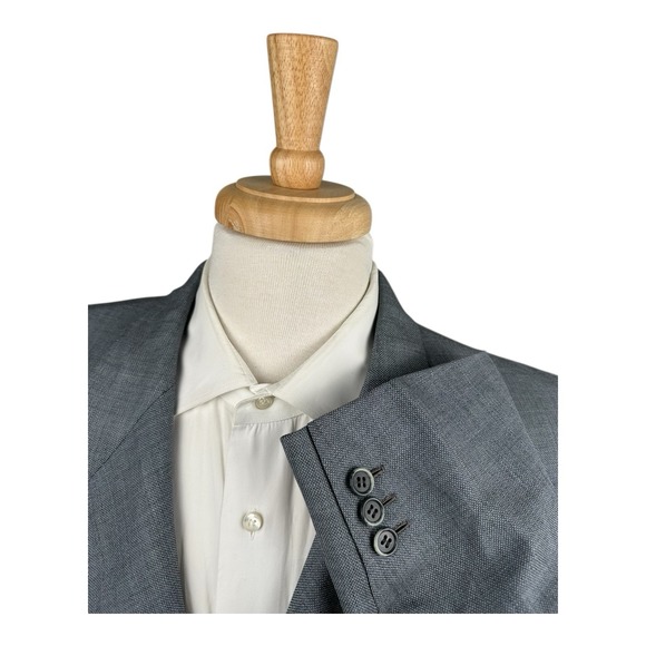 Brioni Light Blue Woven Current Lucca Wool Silk Men's Sportcoat Size 50R - Picture 5 of 10